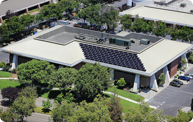 Solar Panels on commercial building